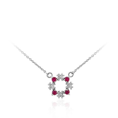 Collana in argento con Rubino