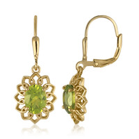 Orecchini in argento con Peridoto