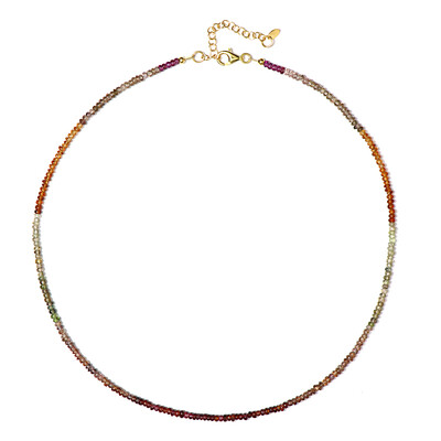 Collana in argento con Zaffiro Fancy