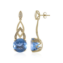 Orecchini in oro con Fluorite Cangiante (de Melo)