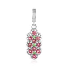 Ciondolo in argento con Tormalina Rosa Nigeriana