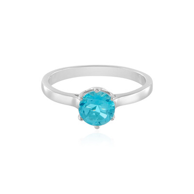 Anello in argento con Topazio Paraiba