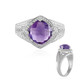 Anello in argento con Ametista Zambiana