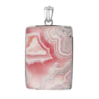 Ciondolo in argento con Rodocrosite (Bali Barong)
