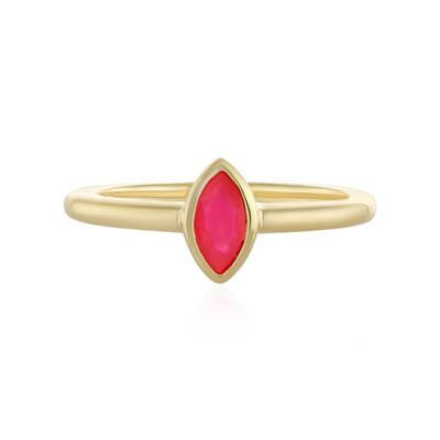 Anello in argento con Opale Rosa dell'Etiopia