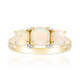 Anello in oro con Opale Bianco Brasiliano