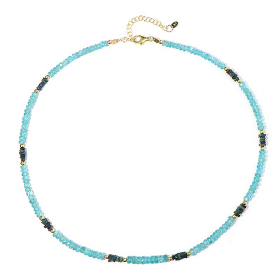 Collana in argento con Apatite Blu