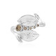 Anello in argento con Diamante Champagne I3 (de Melo)