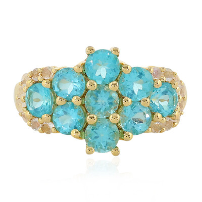 Anello in argento con Apatite Blu
