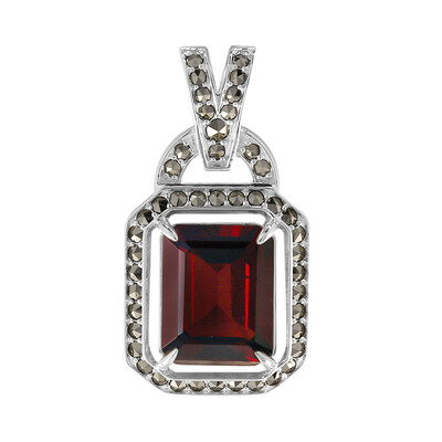 Ciondolo in argento con Granato Mozambico (Annette classic)