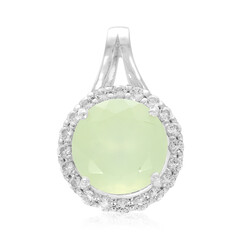 Ciondolo in argento con Prehnite