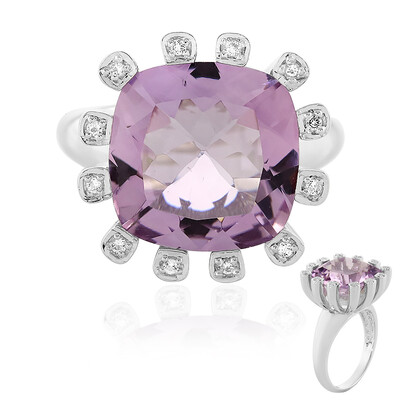 Anello in argento con Ametista Rose de France