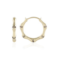 Orecchini in oro con Diamante Champagne I3 (de Melo)