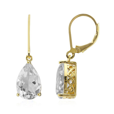 Orecchini in argento con Topazio Bianco