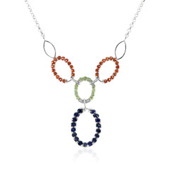 Collana in argento con Zaffiro Blu