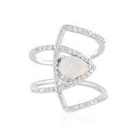 Anello in argento con Opale di Welo