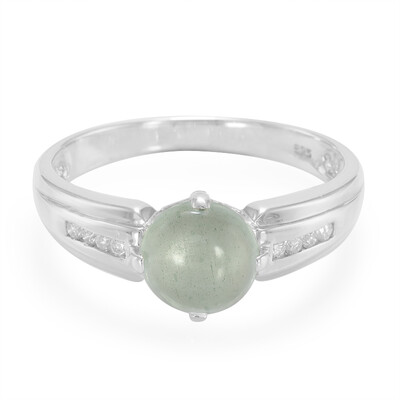 Anello da uomo in argento con Acquamarina