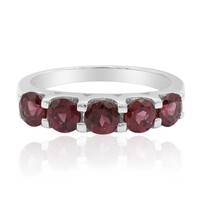 Anello in argento con Rodolite