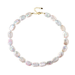 Collana in argento con Perla d'Acqua Dolce Bianca (Riya)