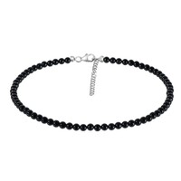 Collana in argento con Tormalina Nera