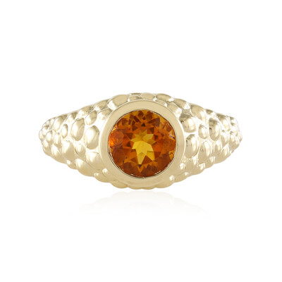 Anello in argento con Citrino Madeira