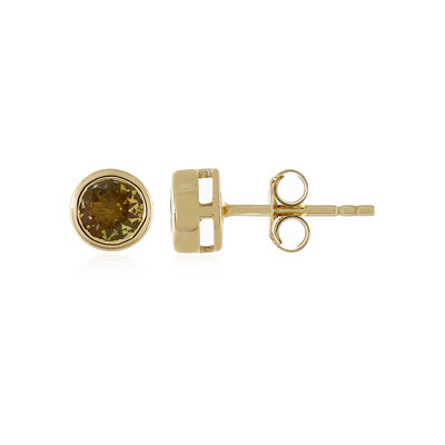 Orecchini in oro con Tanzanite Gialla