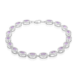 Bracciale in argento con Ametista