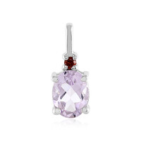 Ciondolo in argento con Ametista Rose de France
