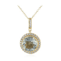 Collana in argento con Ametista Verde