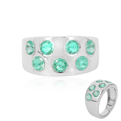 Anello in argento con Smeraldo Russo