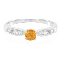 Anello in argento con Citrino