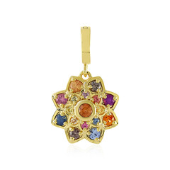 Ciondolo in argento con Zaffiro Fancy