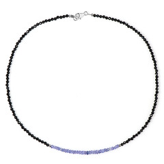 Collana in argento con Spinello Nero