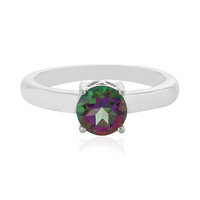 Anello in argento con Topazio Mistico