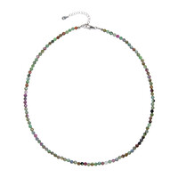Collana in argento con Rubino Fuchsite