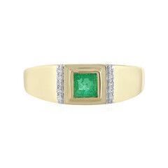 Anello in oro con Smeraldo Colombiano