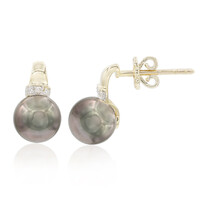 Orecchini in oro con Perla Tahitiana (TPC)