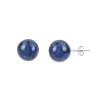 Orecchini in argento con Dumortierite