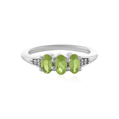 Anello in argento con Peridoto Arizona