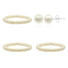 Parure in argento con Perla di Acqua Dolce (TPC)