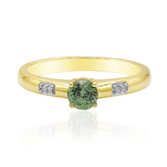 Anello in oro con Demantoide del Madagascar (John Ferry)