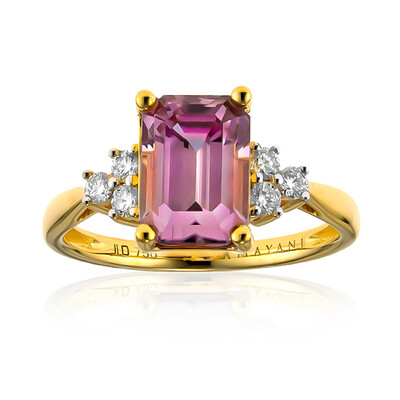 Anello in oro con Diasporo Rosa (AMAYANI)