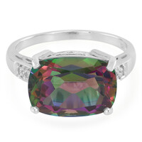 Anello in argento con Topazio Mistico