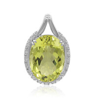 Ciondolo in argento con Quarzo Ouro Verde (Tenner Diniz)