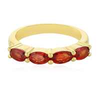 Anello in argento con Zaffiro Tramonto