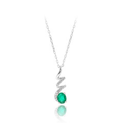 Collana in oro con Smeraldo Zambia AAA (CIRARI)