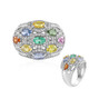 Anello in argento con Smeraldo Russo