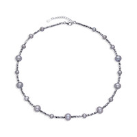 Collana in argento con Perla d'Acqua Dolce Argentata