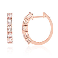 Orecchini in oro con Morganite AAA