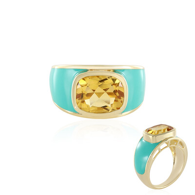 Anello in argento con Citrino